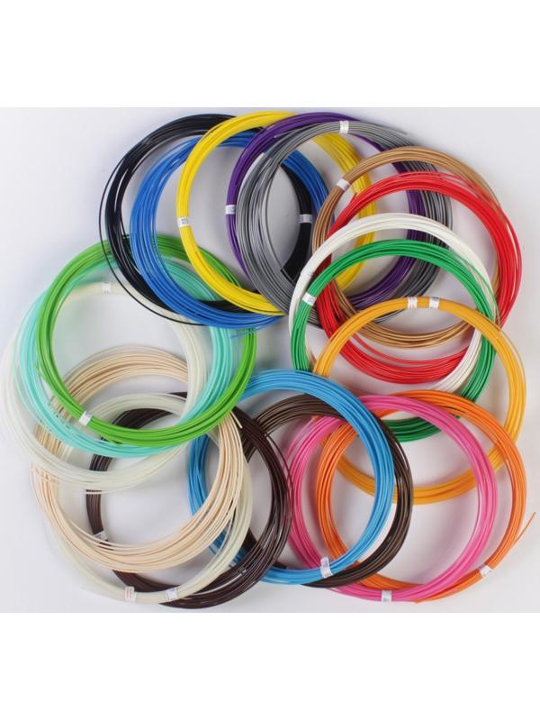 Пластик UNID ABS-20, для 3Д ручки, по 10 м, 20 цветов в наборе