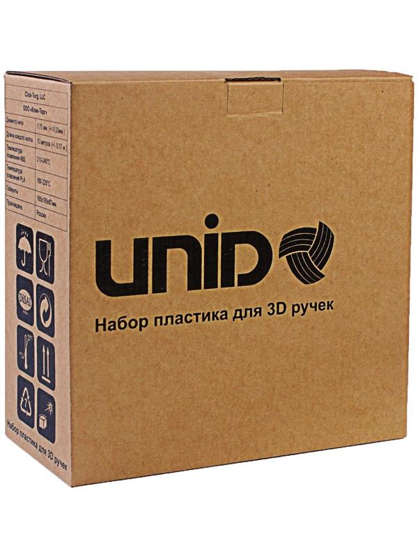 Пластик UNID ABS-20, для 3Д ручки, по 10 м, 20 цветов в наборе