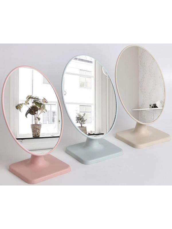 Зеркало настольное, зеркальная поверхность 14,3 × 20 см, цвет МИКС