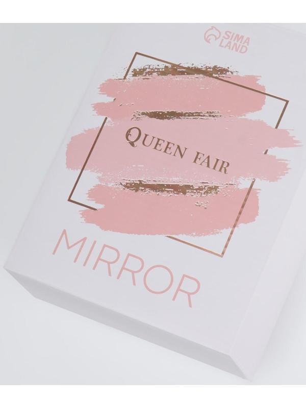 Зеркало настольное, зеркальная поверхность 14,3 × 20 см, цвет МИКС