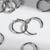 Кольцо для карниза, d = 16/20 мм, 10 шт, цвет серебряный