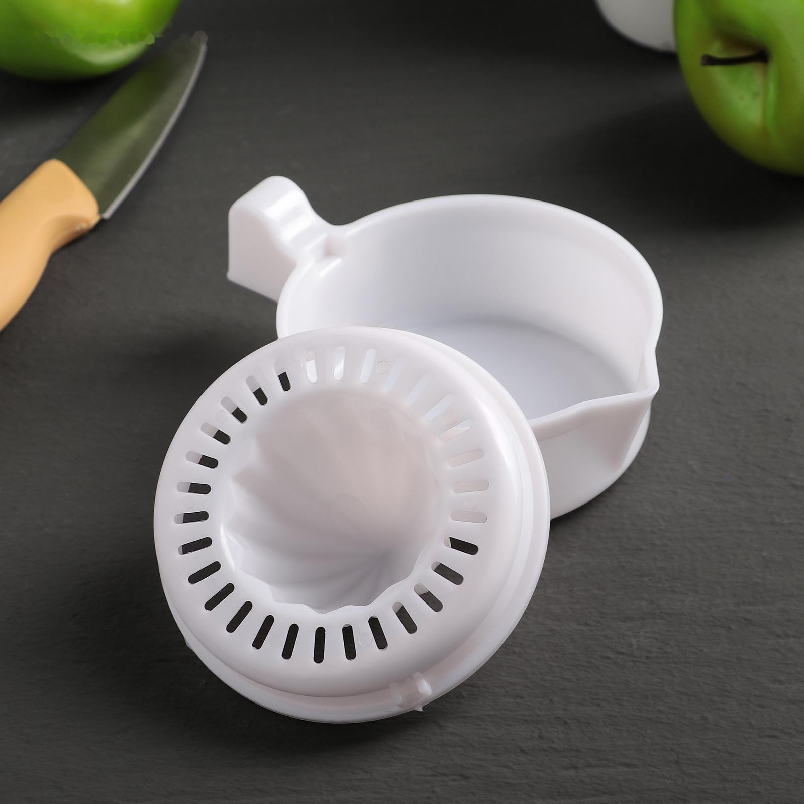 Соковыжималка Доляна, 11,5×8,5×9 см, цвет белый