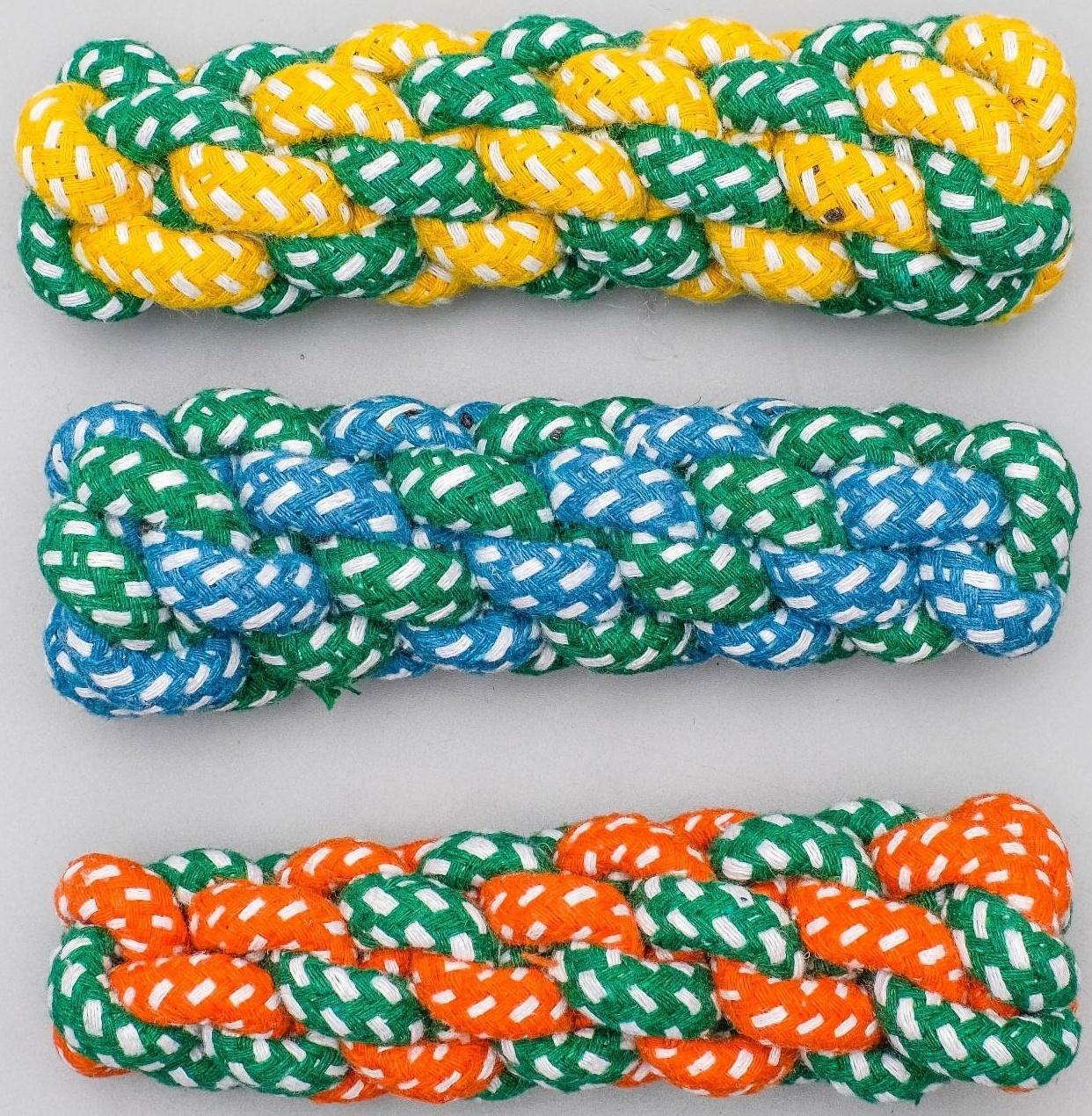 Игрушка канатная плетеная до 45 г, до 14 см, микс цветов