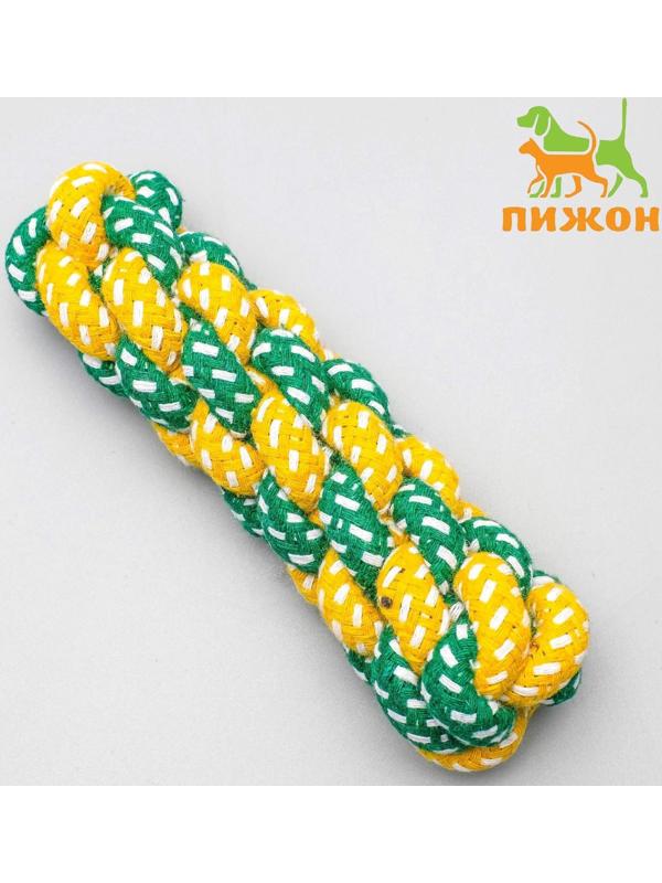 Игрушка канатная плетеная до 45 г, до 14 см, микс цветов