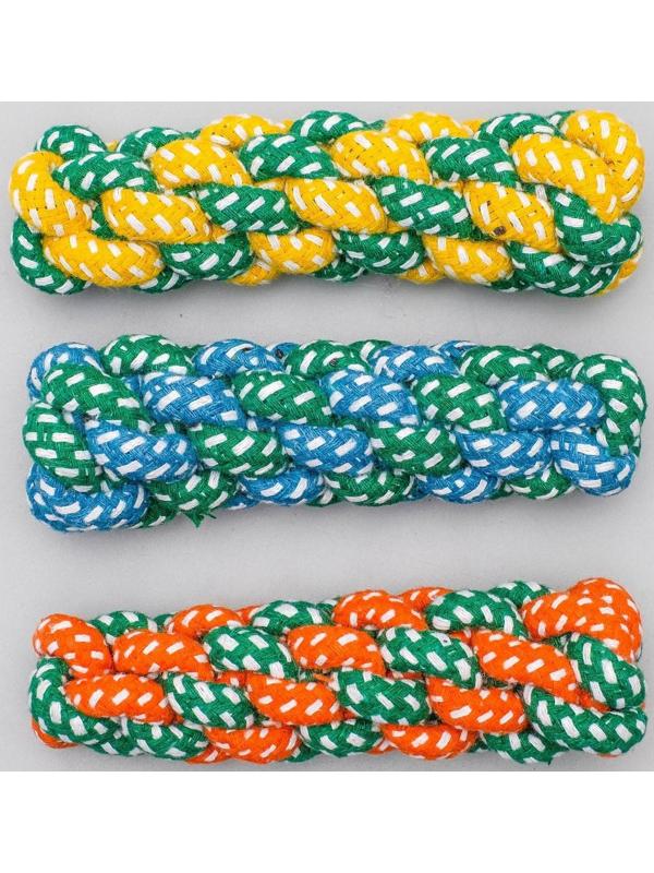 Игрушка канатная плетеная до 45 г, до 14 см, микс цветов