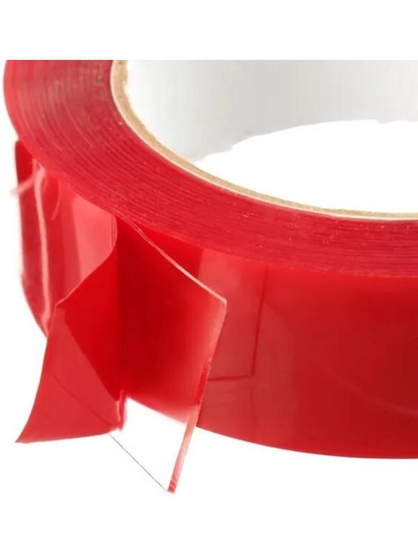 Клейкая лента TORSO, прозрачная, двусторонняя, акриловая, 30 мм х 5 м