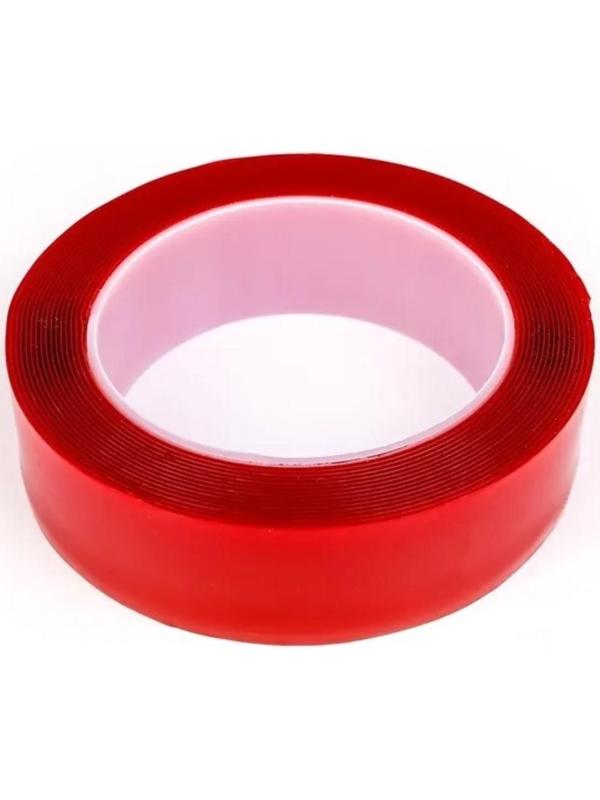 Клейкая лента TORSO, прозрачная, двусторонняя, акриловая, 30 мм х 5 м