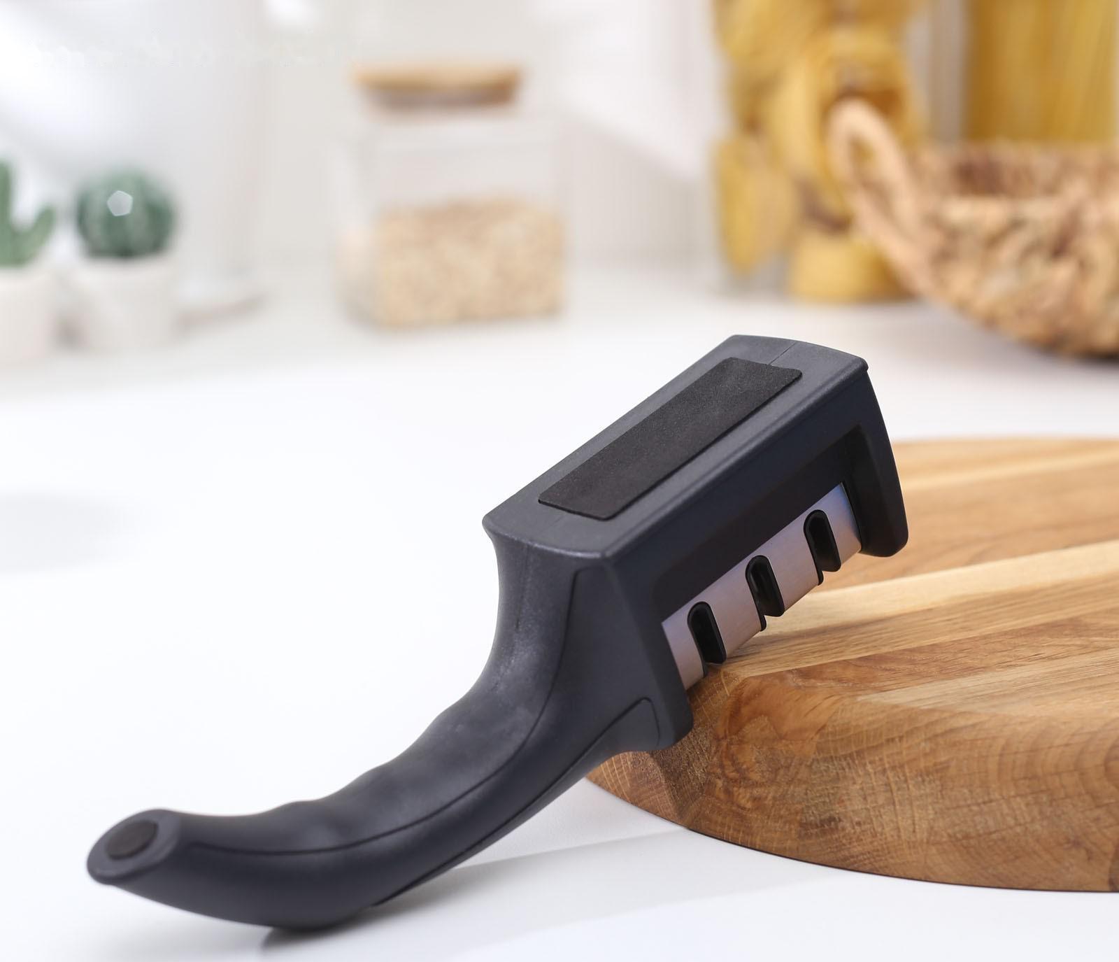 Точилка для ножей с полировкой «Ритм», 21×5×6 см, цвет МИКС