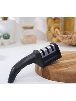 Точилка для ножей с полировкой «Ритм», 21×5×6 см, цвет МИКС