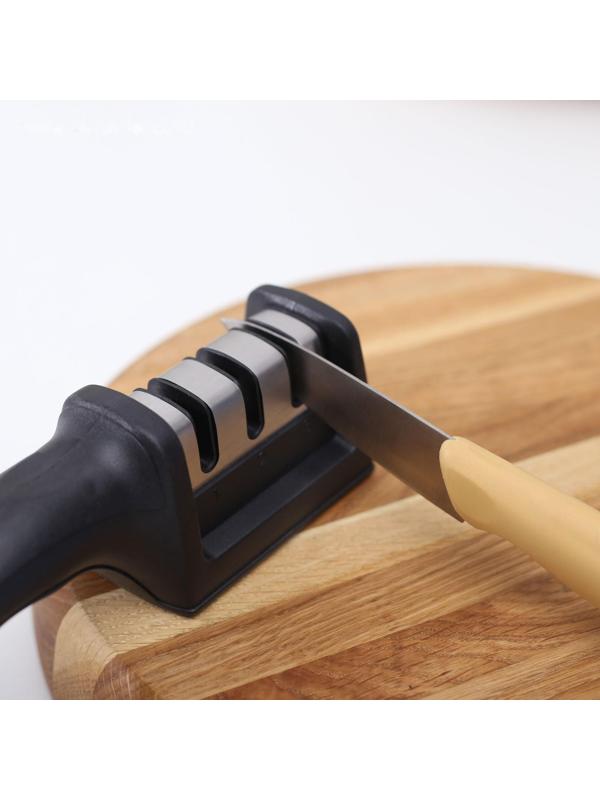 Точилка для ножей с полировкой «Ритм», 21×5×6 см, цвет МИКС