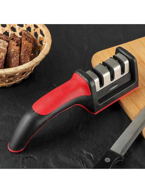 Точилка для ножей с полировкой «Ритм», 21×5×6 см, цвет МИКС