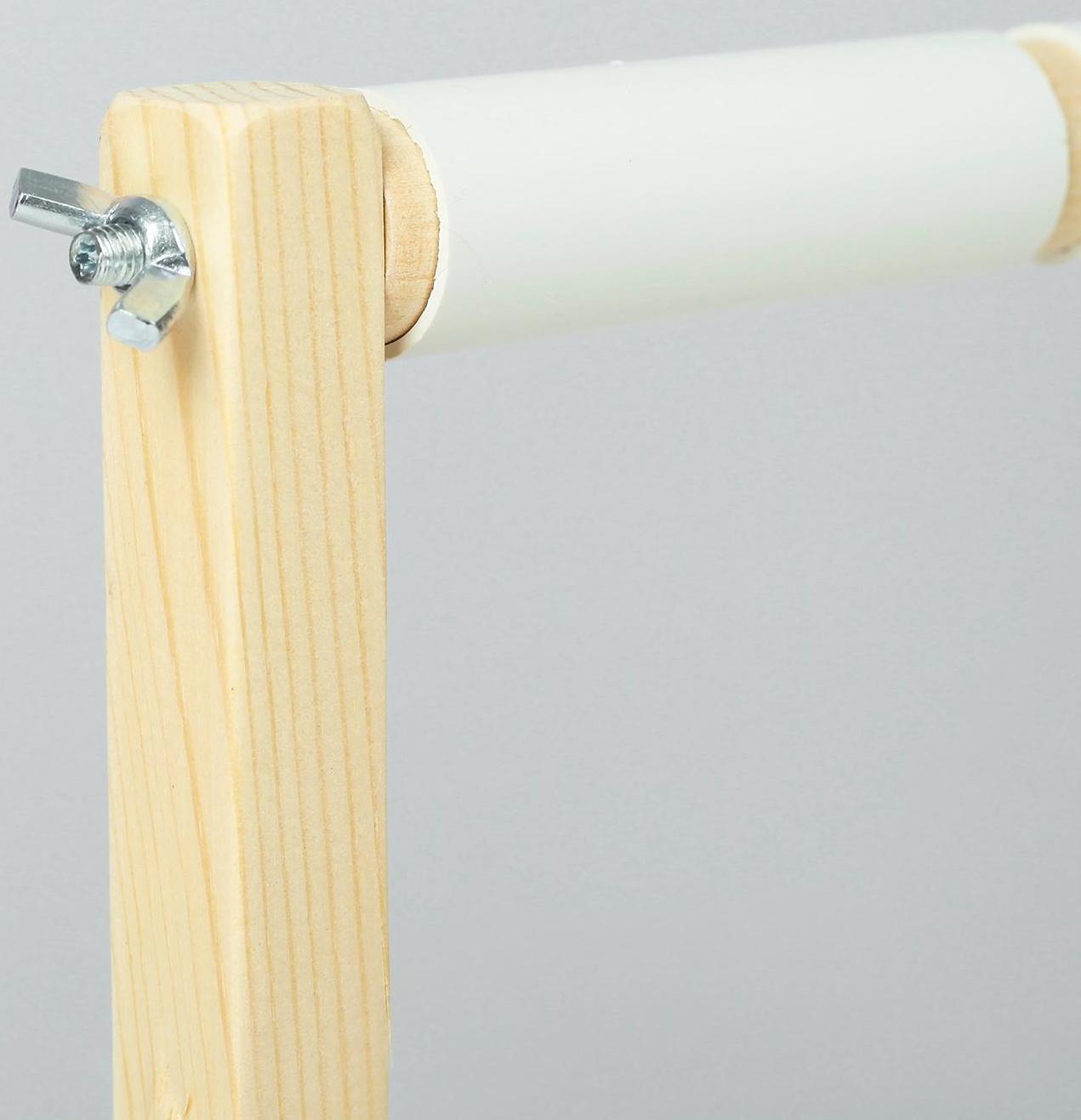 Пяльцы-рамка для вышивания, 20 × 20 см, цвет светлое дерево