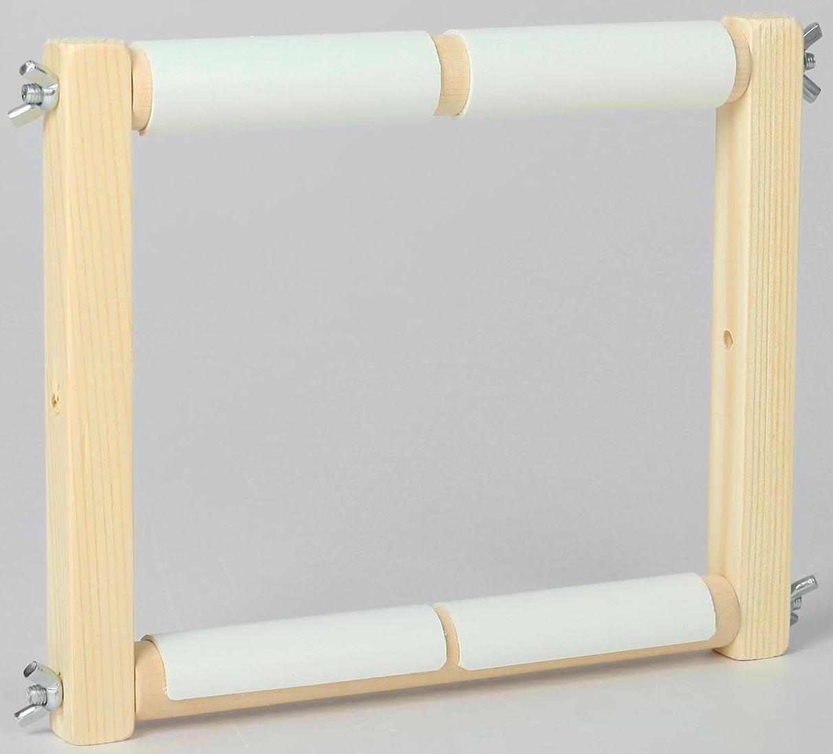 Пяльцы-рамка для вышивания, 20 × 20 см, цвет светлое дерево