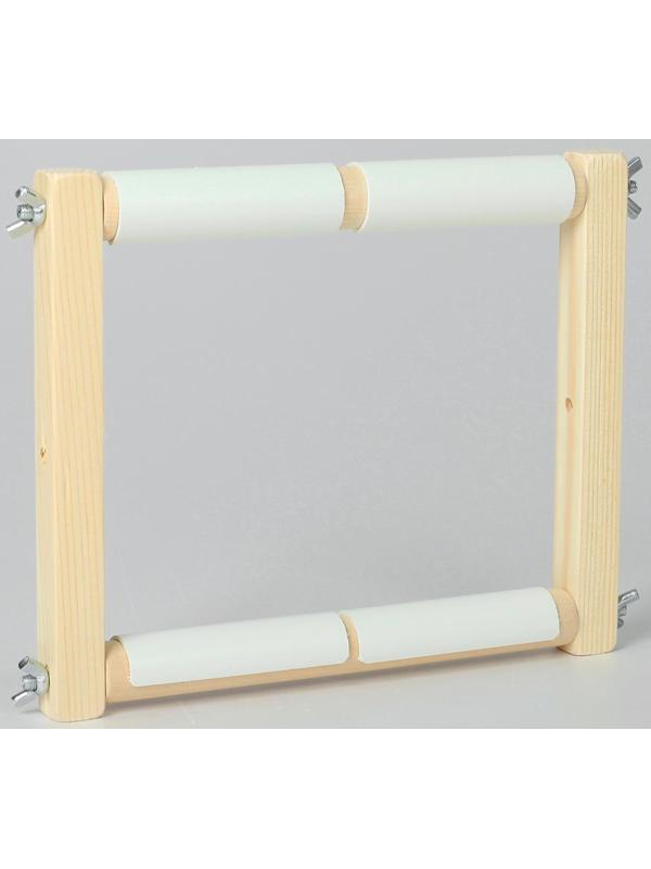 Пяльцы-рамка для вышивания, 20 × 20 см, цвет светлое дерево