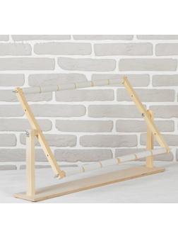 Пяльцы-рамка для вышивания, 40 × 60 см, с подставкой, цвет светлое дерево