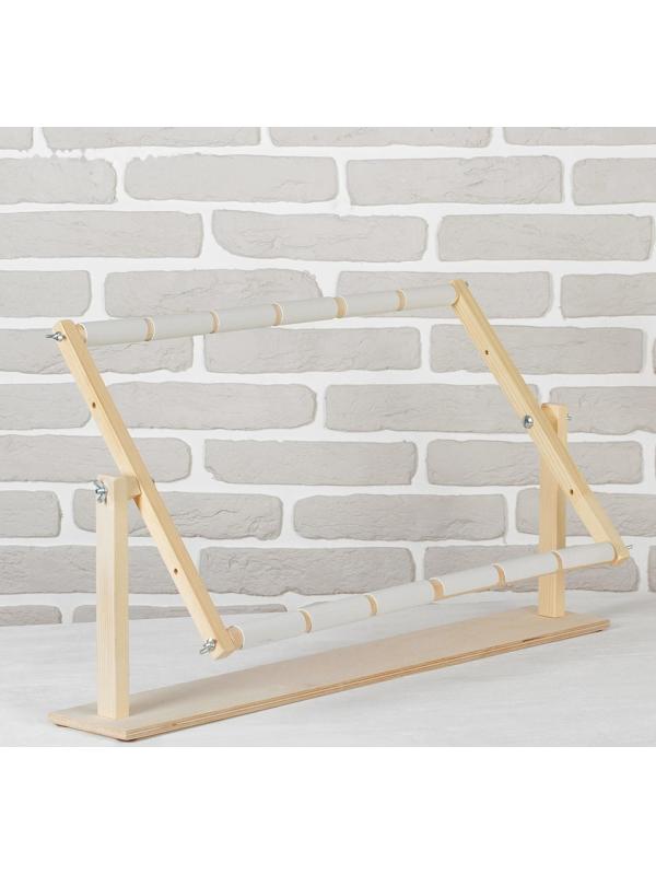 Пяльцы-рамка для вышивания, 40 × 60 см, с подставкой, цвет светлое дерево