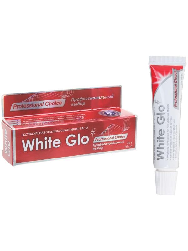 Отбеливающая зубная паста White Glo, «Профессиональный выбор», 24 г
