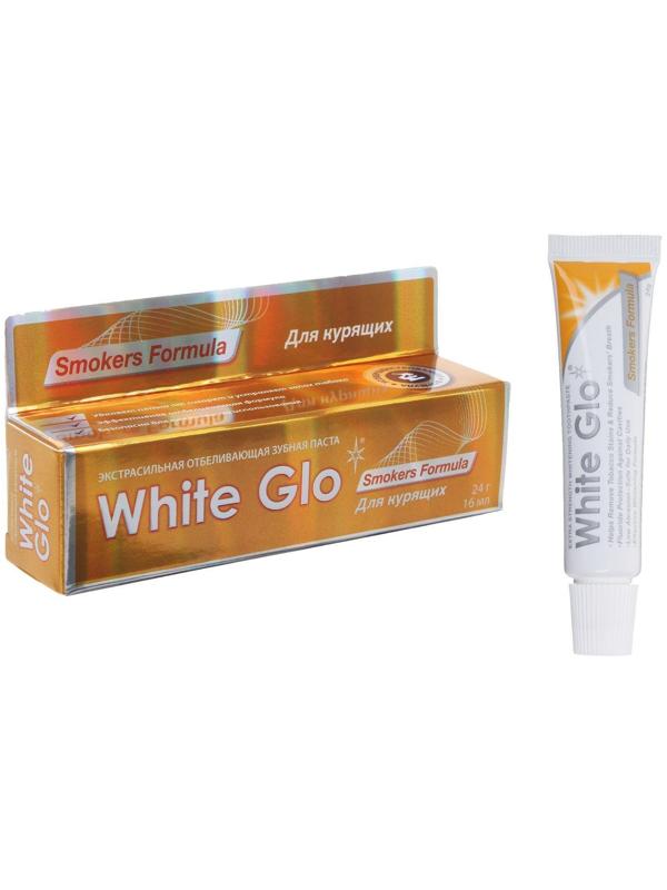 Отбеливающая зубная паста White Glo, для курящих, 24 г