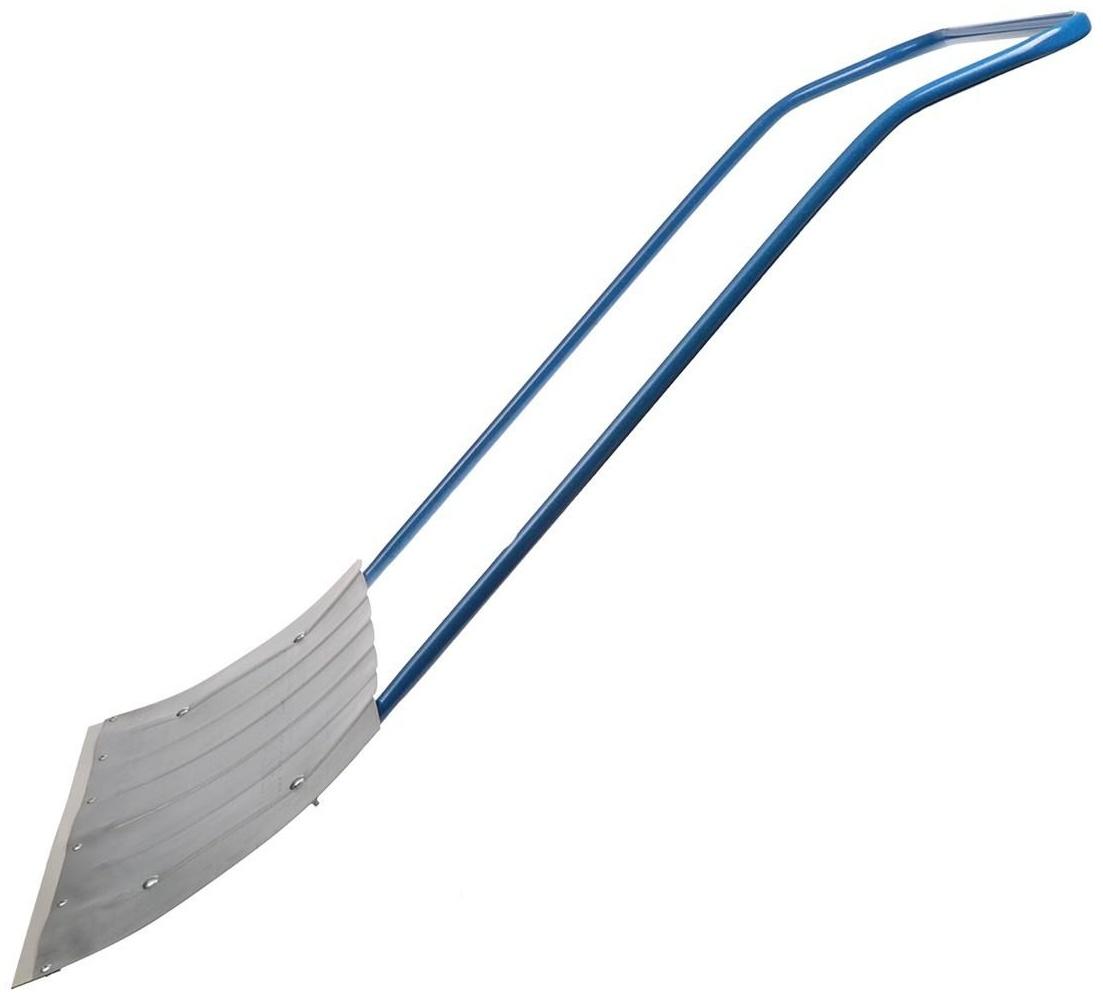 Движок оцинкованный, размер ковша 36 × 75 см, металлическая планка, ручка цвет МИКС