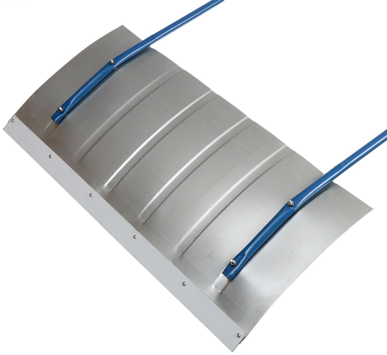 Движок оцинкованный, размер ковша 36 × 75 см, металлическая планка, ручка цвет МИКС