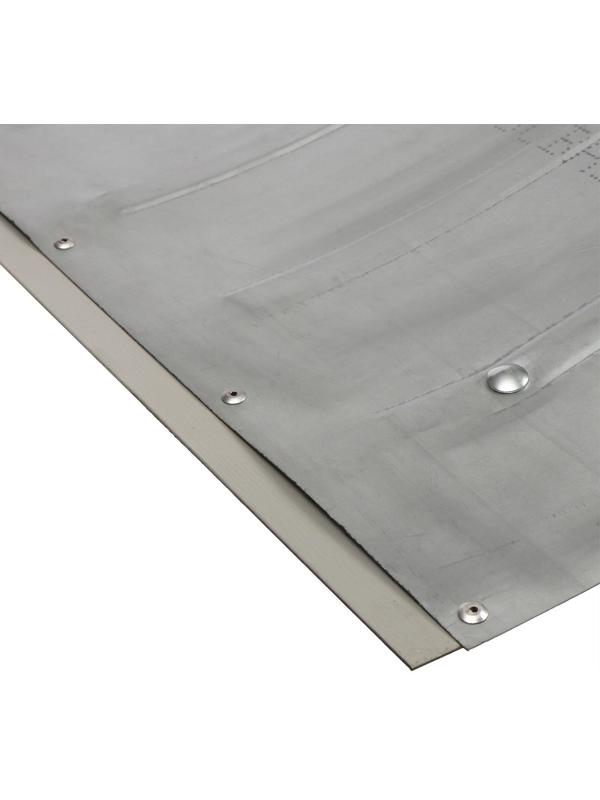 Движок оцинкованный, размер ковша 36 × 75 см, металлическая планка, ручка цвет МИКС