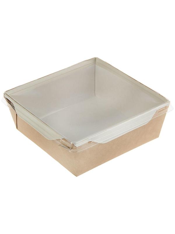 Упаковка, салатник с прозрачной крышкой, 16,5 х 16,5 х 6,5 см, 1,2 л