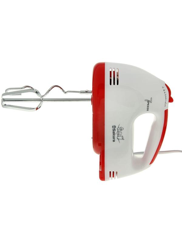 Миксер Sakura SA-6313R, ручной, 150 Вт, 7 скоростей