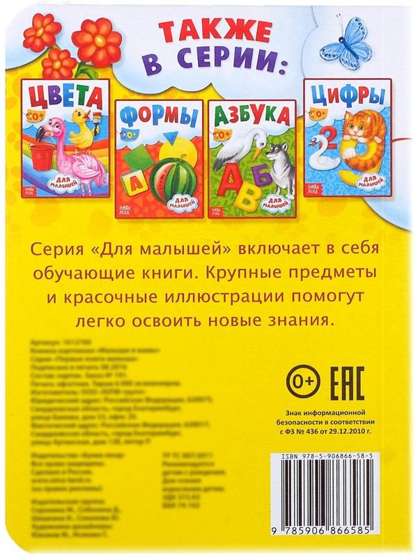 Книга картонная «Мамы и малыши», 10 стр.