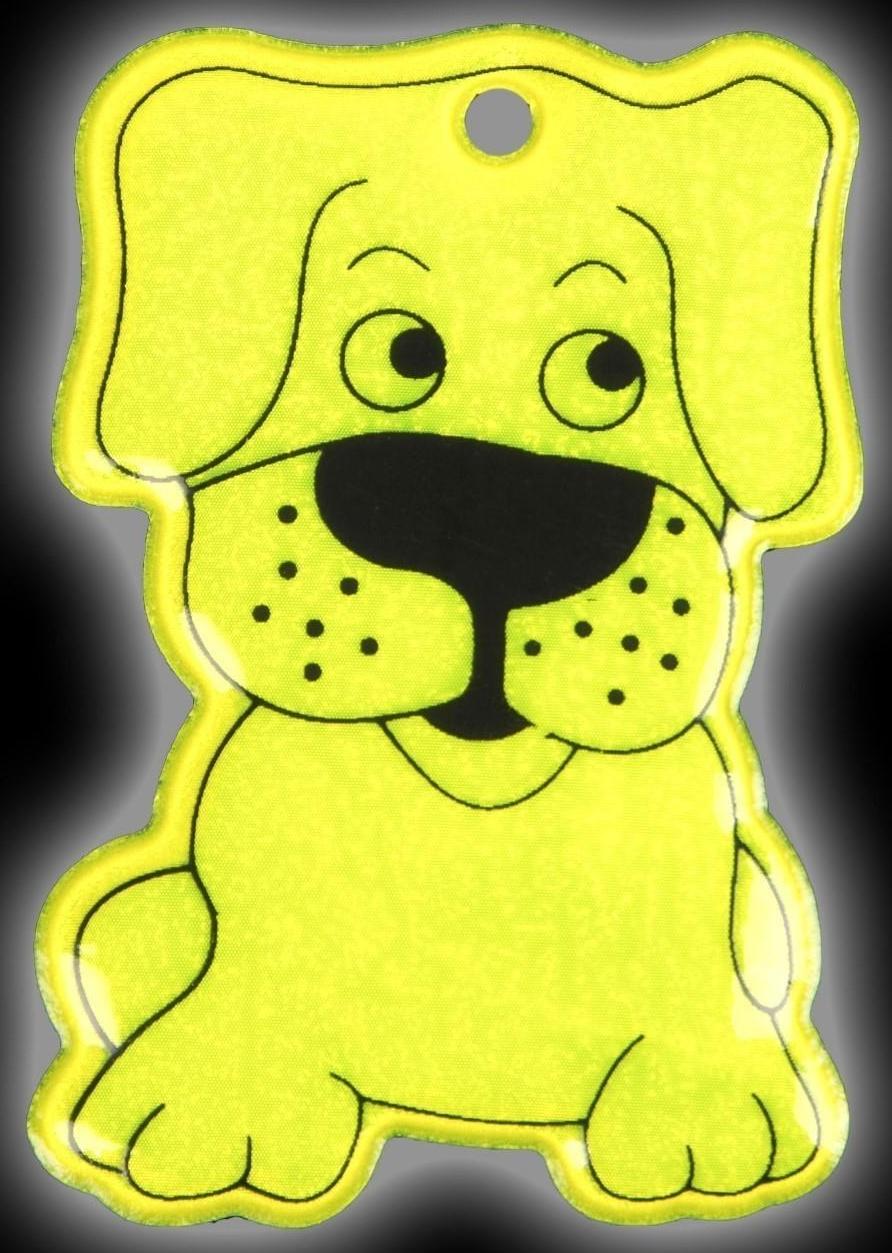 Светоотражающий элемент «Собака», двусторонний, 6 × 3,5 см , цвет МИКС