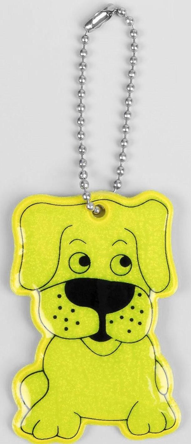 Светоотражающий элемент «Собака», двусторонний, 6 × 3,5 см , цвет МИКС