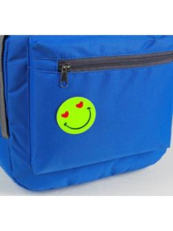 Светоотражающие наклейки «Смайлик», d = 5 см, 4 шт на листе, цвет жёлтый