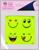Светоотражающие наклейки «Смайлик», d = 5 см, 4 шт на листе, цвет жёлтый