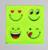 Светоотражающие наклейки «Смайлик», d = 5 см, 4 шт на листе, цвет жёлтый