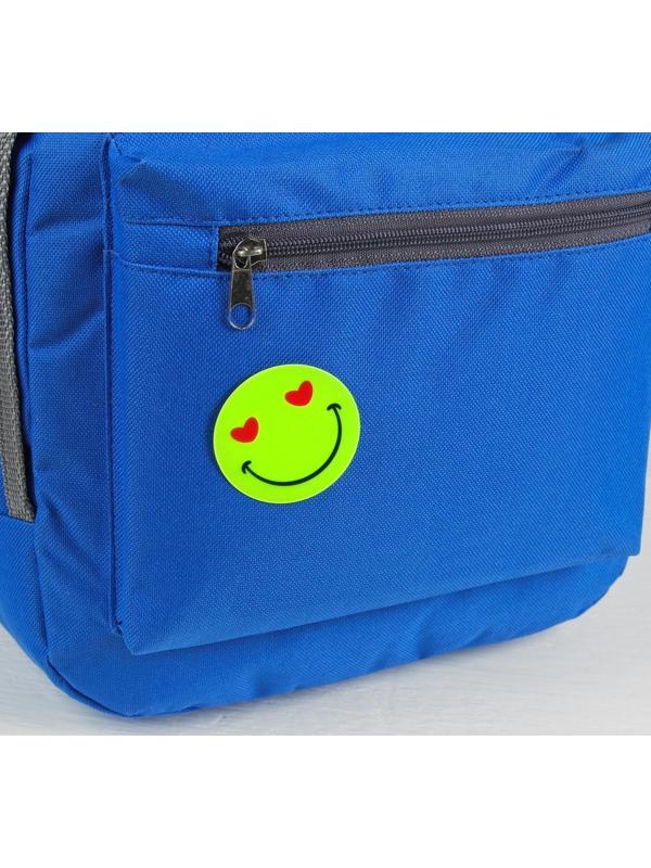 Светоотражающие наклейки «Смайлик», d = 5 см, 4 шт на листе, цвет жёлтый