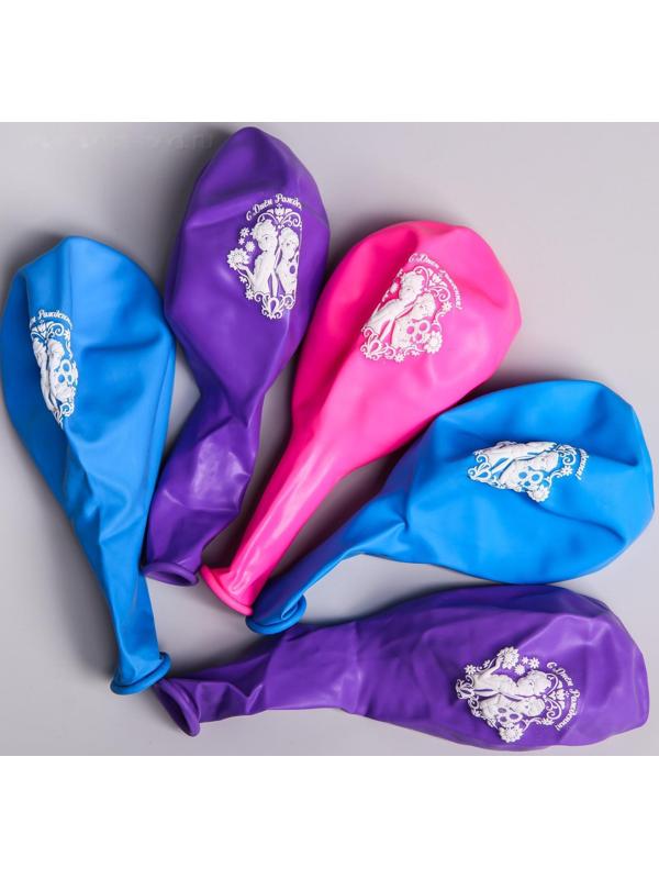 Воздушные шары «С Днем Рождения», Холодное сердце, 5 шт., 12