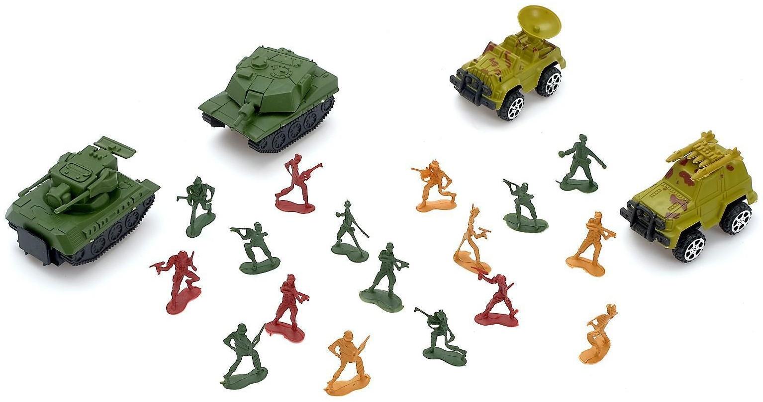 Набор солдатиков «Автоштурм», с техникой