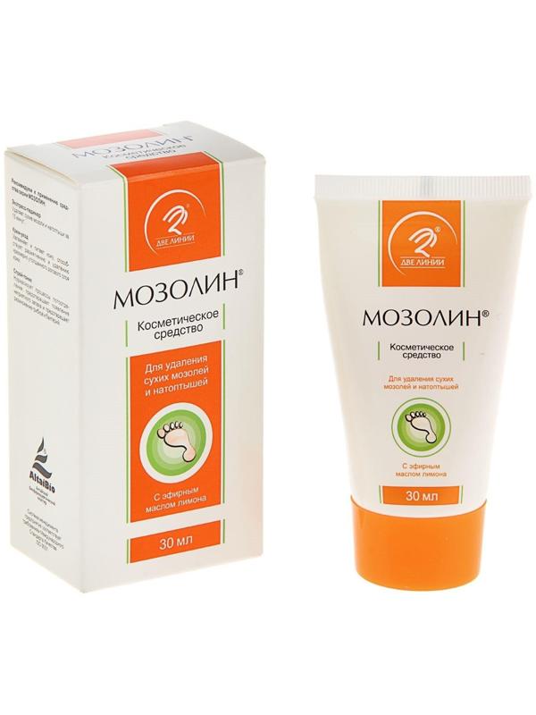 Косметическое средство «Мозолин» для удаления сухих мозолей и натоптышей, 30 мл.