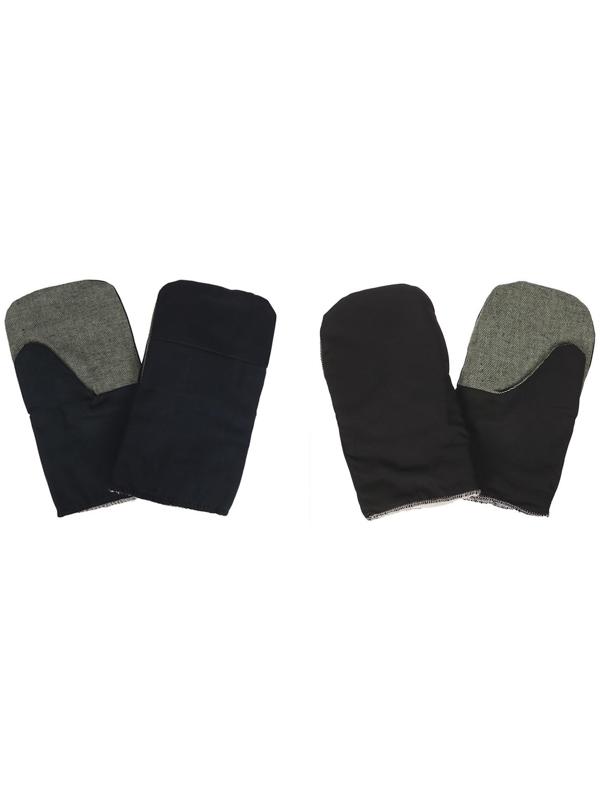 Рукавицы утеплённые, диагональ, утеплитель: двойной ватин, МИКС