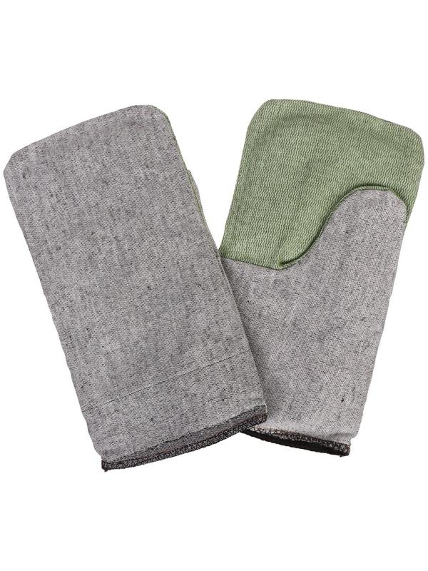 Рукавицы утеплённые, наладонник брезент ОП 420 г, утеплитель ватин, серые