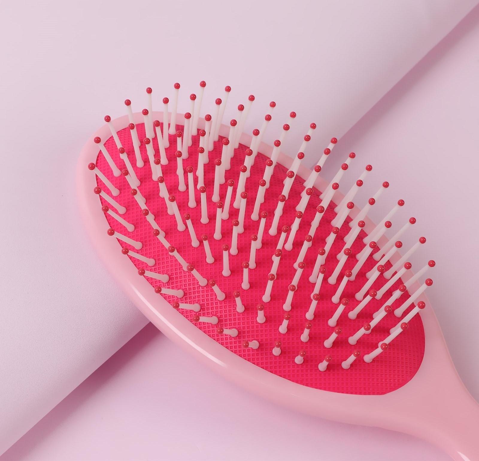 Расчёска массажная, 7 × 22 см, цвет МИКС