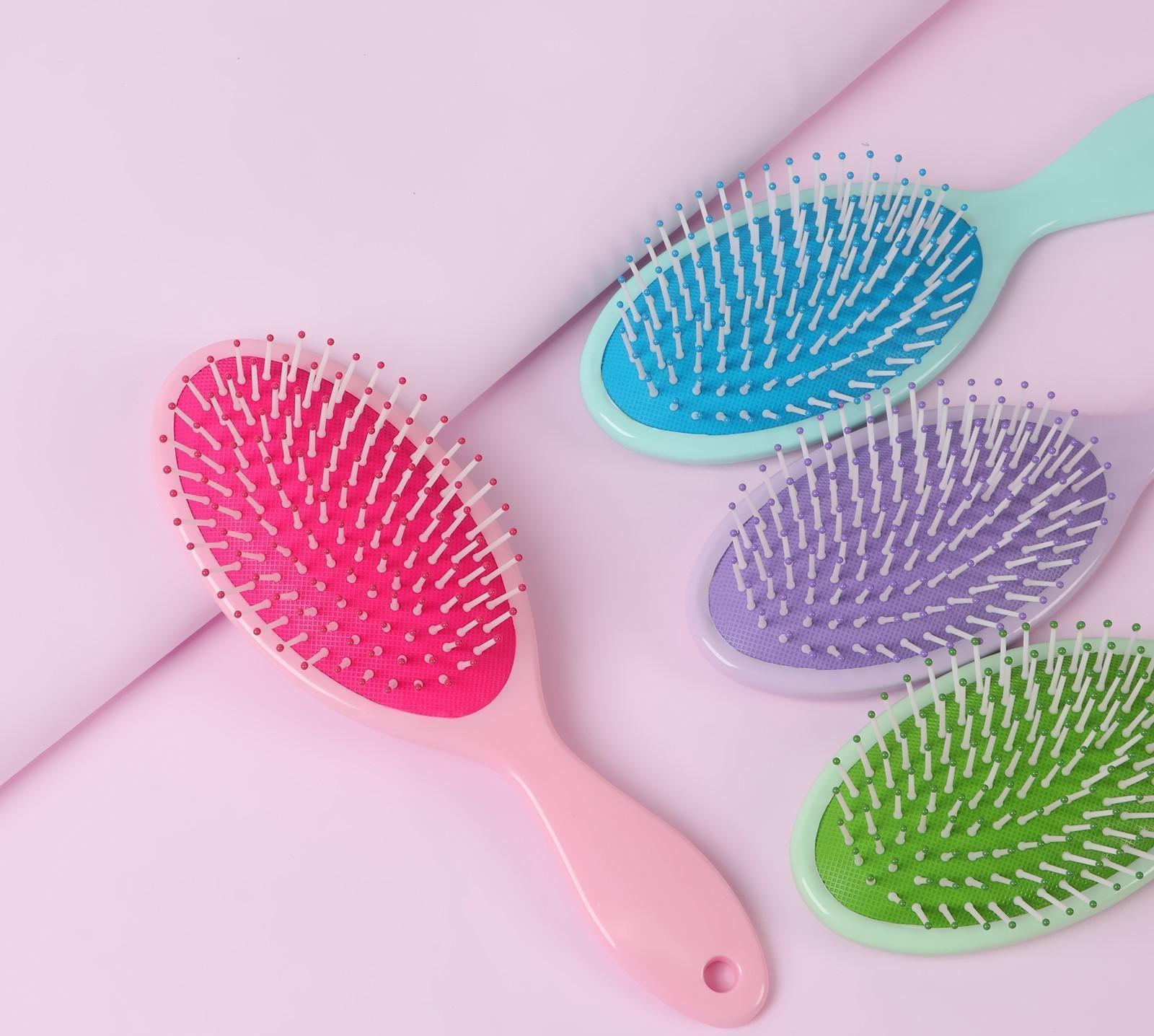 Расчёска массажная, 7 × 22 см, цвет МИКС