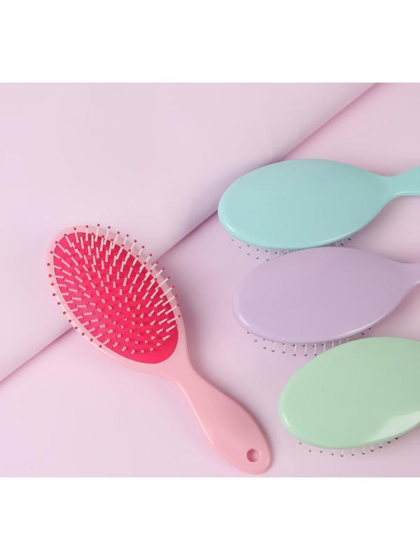 Расчёска массажная, 7 × 22 см, цвет МИКС