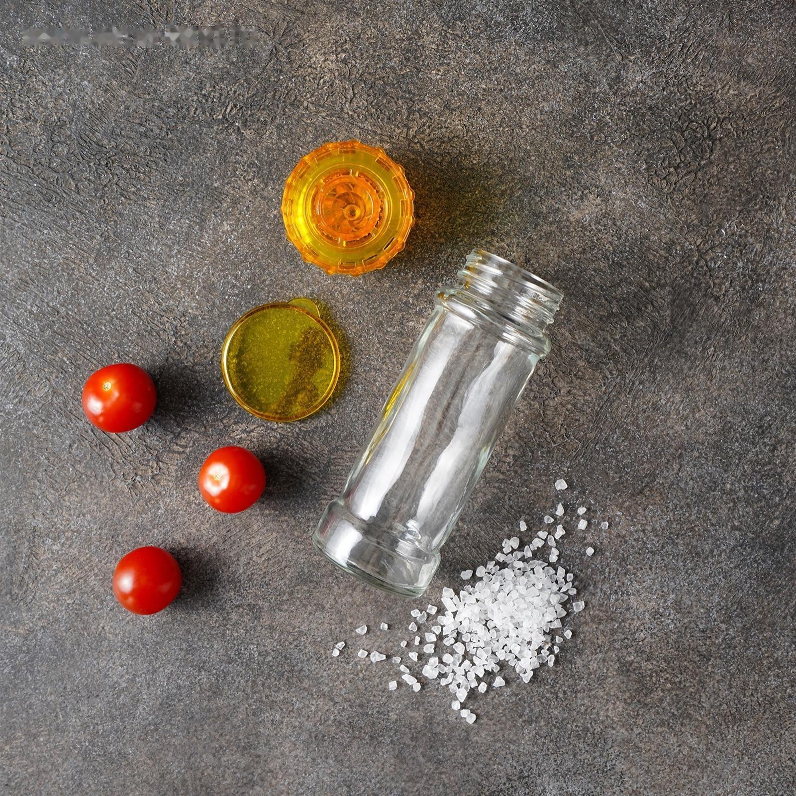 Мельница, пластиковый механизм, 115 мл (45-80 гр), цвет жёлтый