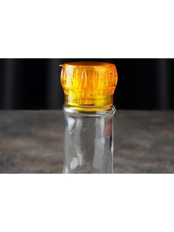 Мельница, пластиковый механизм, 115 мл (45-80 гр), цвет жёлтый