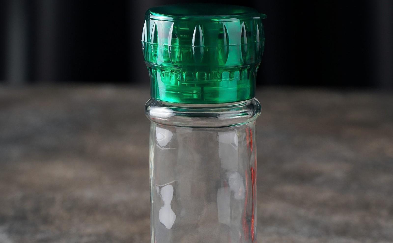 Мельница, пластиковый механизм, 115 мл (45-80 гр), цвет зелёный