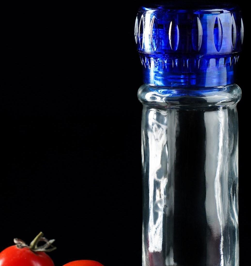 Мельница, пластиковый механизм, 115 мл (45-80 гр), цвет синий