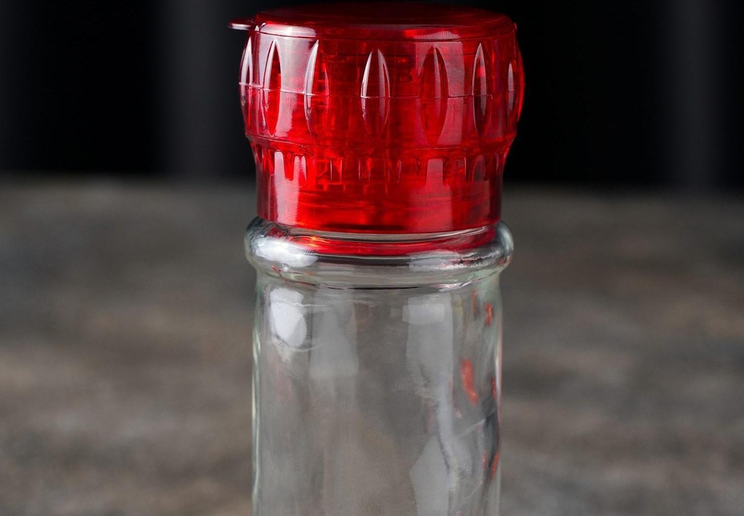 Мельница, пластиковый механизм, 115 мл (45-80 гр), цвет красный