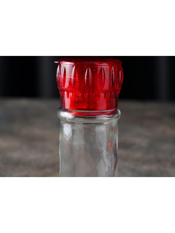 Мельница, пластиковый механизм, 115 мл (45-80 гр), цвет красный