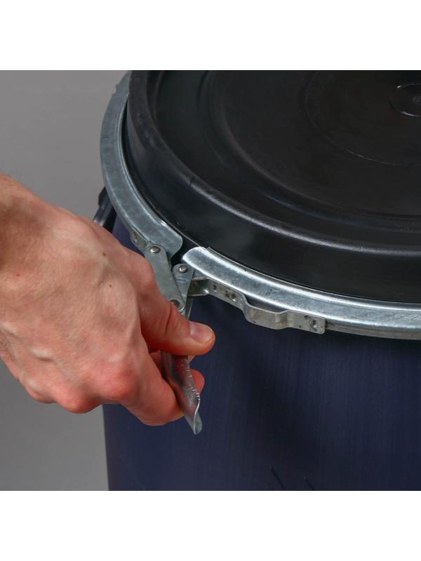 Фляга пищевая, 65 л, горловина 26 см, синяя, Open Top