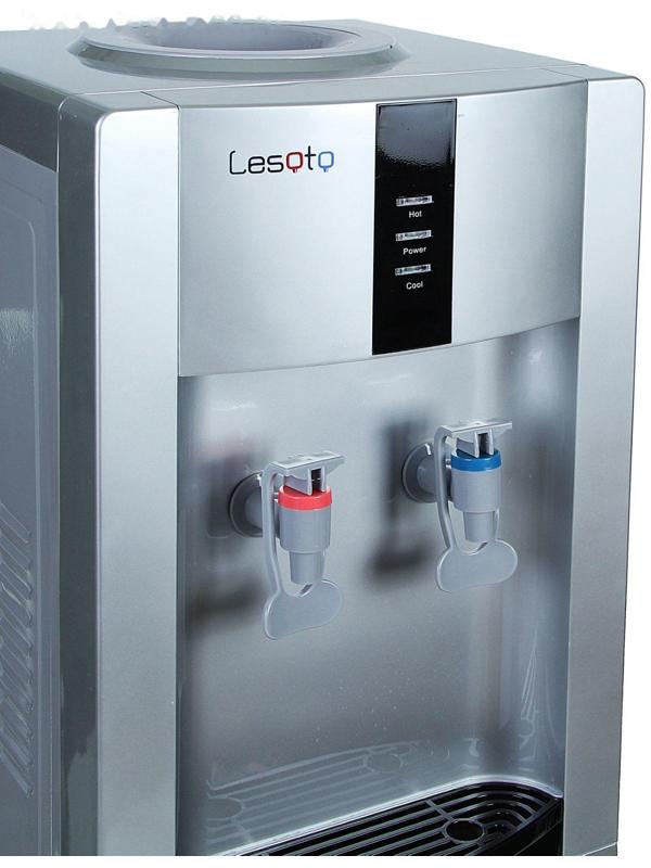 Кулер для воды LESOTO 16 LD/Е, с охлаждением, 615 Вт, серо-черный
